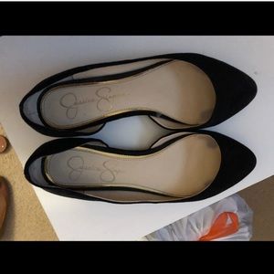 Jessica Simpson Black Flats